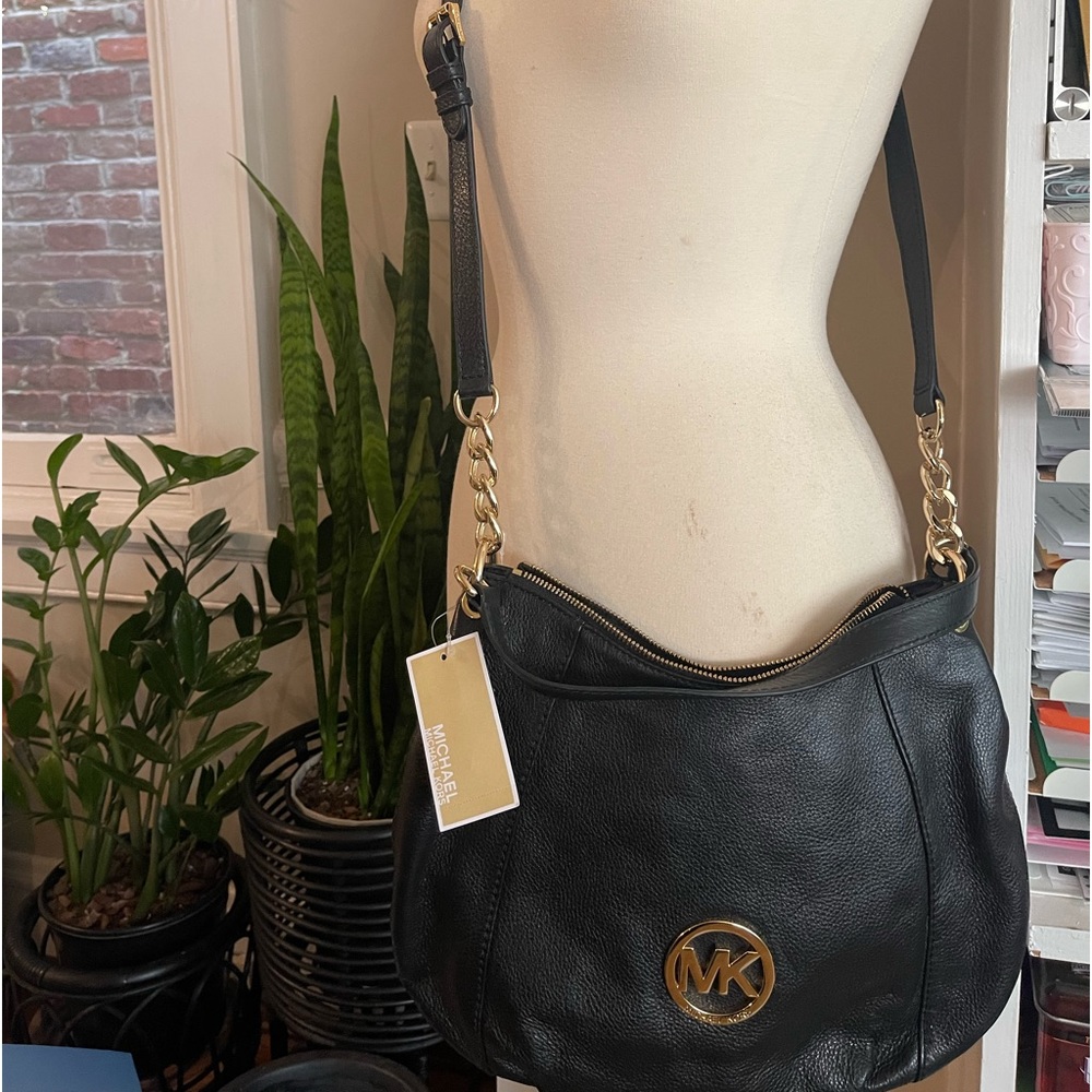 Michael Kors NWT Fulton large crossbody xbody hobo bag purse convertible